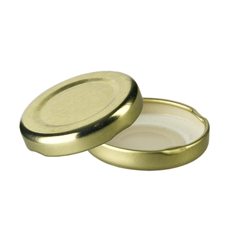Deksel, goud, voor zeshoekige pot, 43 mm, 45, 47, 53 ml, 1 stuk