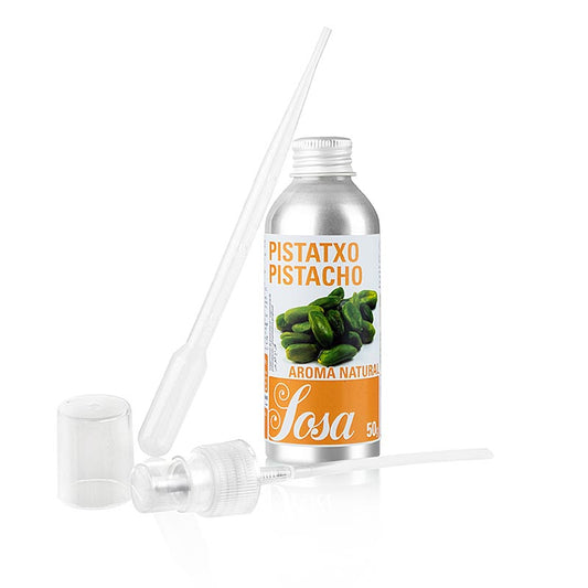 Natuurlijk pistachearoma, vloeibaar, 50 g - een flesje met geconcentreerd aroma van pistachenoten voor gebruik in gebak, desserts en dranken