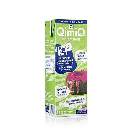QimiQ natuurlijke sausbasis, ideaal voor het bereiden van romige soepen en sauzen met 15% vetgehalte, verpakt in een 1 kg verpakking