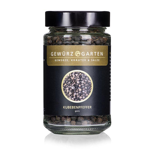 Gewürzgarten Cubeb peper - Javaanse peper, staart of steelpeper, 90 g - Afbeelding van 90 gram Cubeb peper uit Javaanse peper, ook bekend als staart- of steelpeper