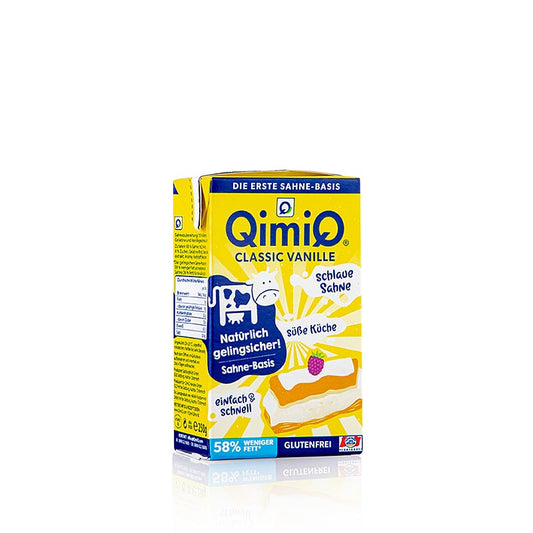 QimiQ Classic Vanille, a 15% fat vanilla product for sweet kitchen recipes, 250 g