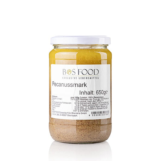 BOS FOOD Pecannotenpulp, 100% pulp zonder toevoegingen, 650 g