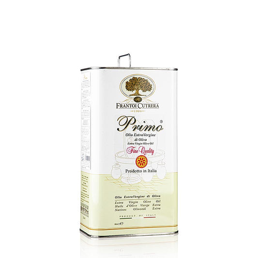 Extra vierge olijfolie van eerste persing, Frantoi Cutrera Primo Monti Iblei, 100% Tonda Iblea, 3 liter - heerlijke en hoogwaardige olijfolie uit Sicilië