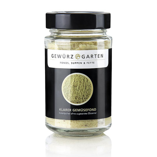 Gewürzgarten heldere groentebouillon, instant poeder, zonder toegevoegde glutamaat, 170 g - productafbeelding van natuurlijke groentebouillon zonder toegevoegde smaakversterkers