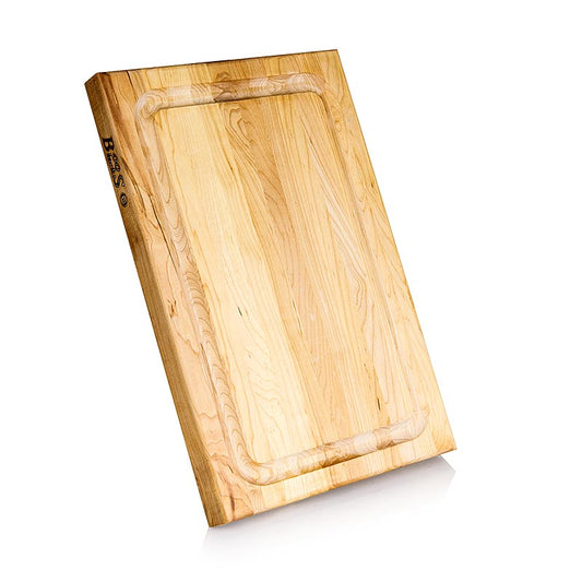 Boos Block snijplank BBQ BD van esdoorn, 45,7x30,5x3,8 cm, met afvoergoot, 1 stuk