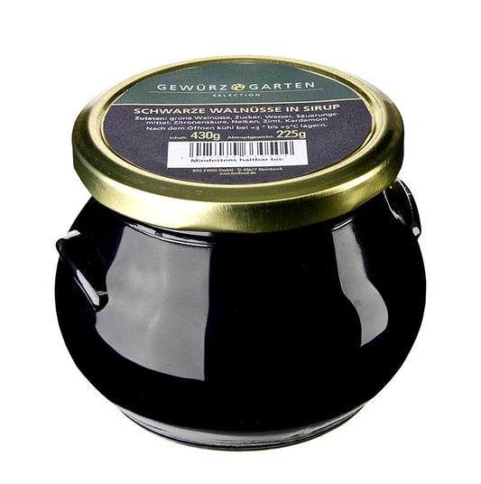 Gewürzgarten Zwarte walnoten, heel, in siroop, 430 g