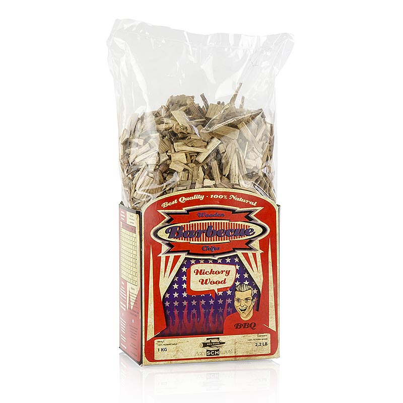 Grill BBQ - Rookchips van hickoryhout, 1 kg
