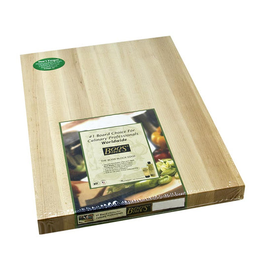 Massief esdoornhouten snijplank van Boos Block, ideaal voor hakken en snijden, zonder afvoergoot, 51x38x3cm, hoogwaardige kwaliteit, keukenaccessoire