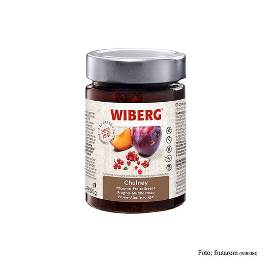 WIBERG Pruimen- en veenbessenchutney, 390 g - heerlijke fruitige chutney voor diverse gerechten en kaasplankjes