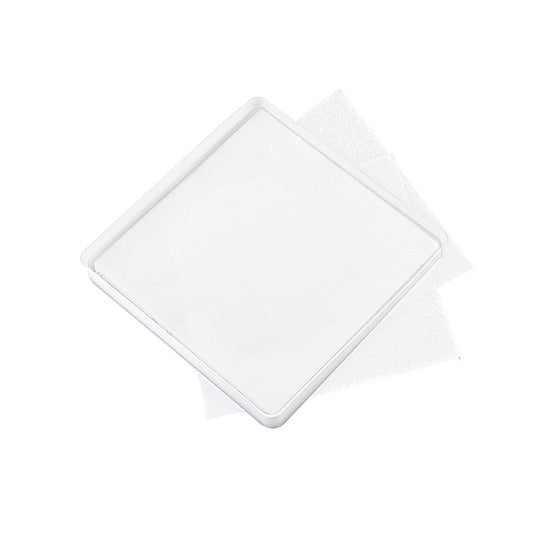 Obulato - Wafeltjes van aardappelzetmeel, transparant, vierkant, 9x9cm, 200 stuks