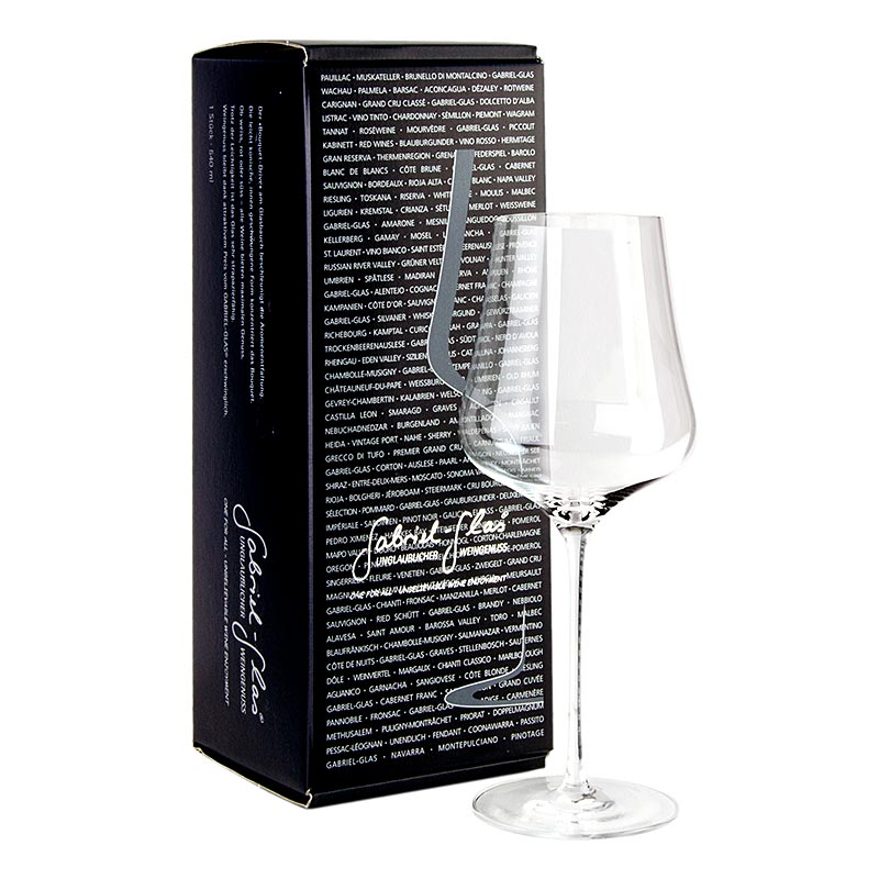 GABRIEL-GLAS© STANDARD wijnglas van 510 ml, machinaal geblazen, verpakt in een geschenkverpakking