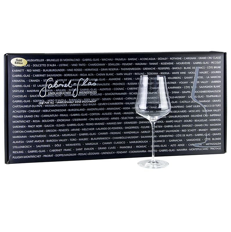 Gabriel-Glas© GOLD-Edition wijnglazen van 510 ml, mondgeblazen, in luxe geschenkverpakking 
