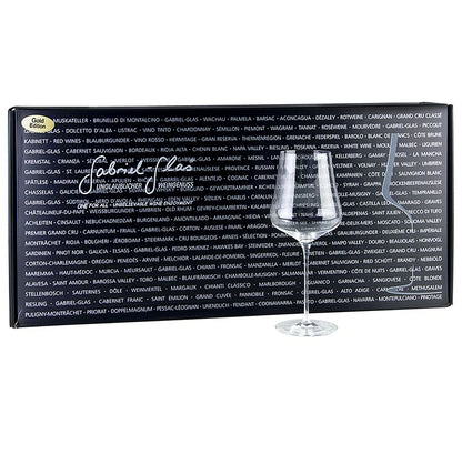 Gabriel-Glas© GOLD-Edition wijnglazen van 510 ml, mondgeblazen, in luxe geschenkverpakking 