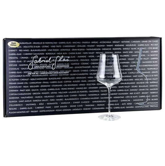 Gabriel-Glas© GOLD-Edition wijnglazen van 510 ml, mondgeblazen, in luxe geschenkverpakking 