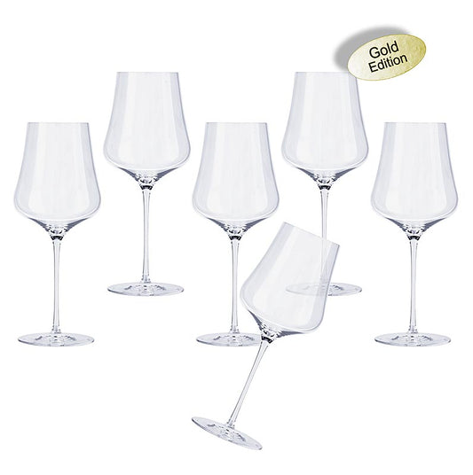 GABRIEL-GLAS© GOLD-Edition wijnglazen, handgeblazen, 510 ml, set van 6