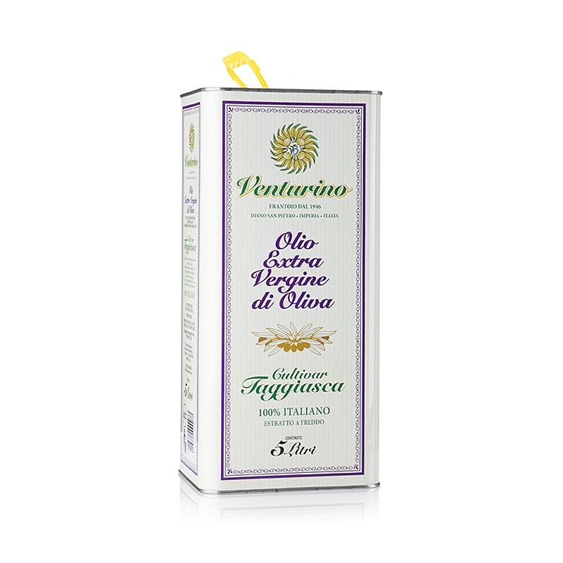 Extra vierge olijfolie, Venturino, 100% Taggiasca-olijven, 5 l