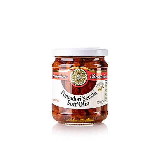 Foto van 180 g Venturino gedroogde tomaten in extra vierge olijfolie, een heerlijk product voor in de keuken