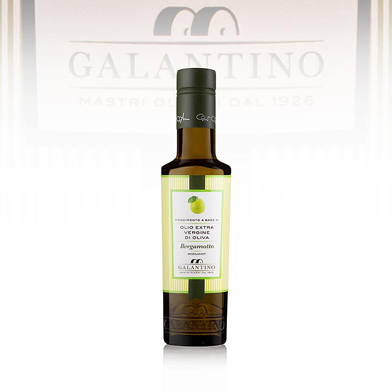 250 ml fles Extra olijfolie van eerste persing, Galantino met bergamot - Bergamottolio