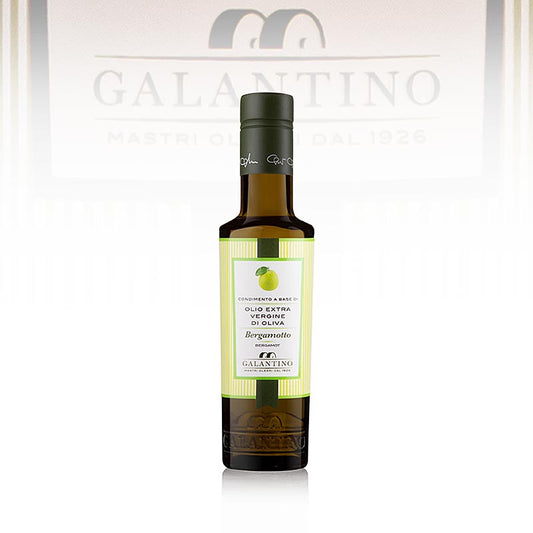250 ml fles Extra olijfolie van eerste persing, Galantino met bergamot - Bergamottolio