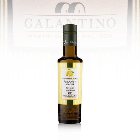Extra vierge olijfolie van Galantino met citroensmaak, 250 ml fles