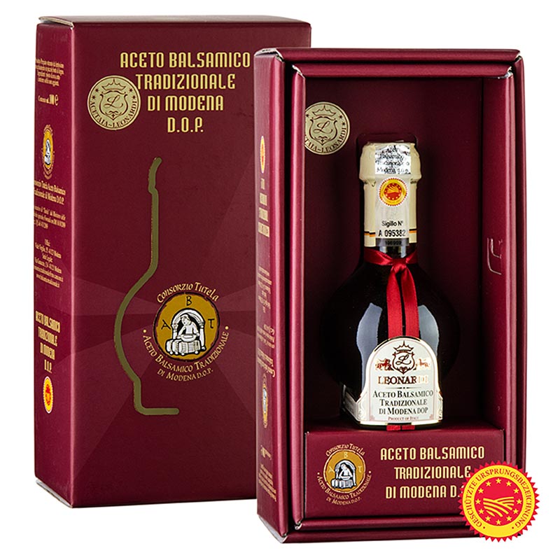 Aceto Balsamico Tradizionale di Modena DOP/g.U., 12 jaar, Leonardi, 100 ml