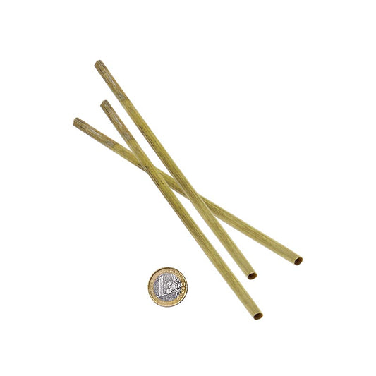 Natuurlijke rietjes Strohmi van 17cm voor cocktails, verpakt in een set van 250 stuks