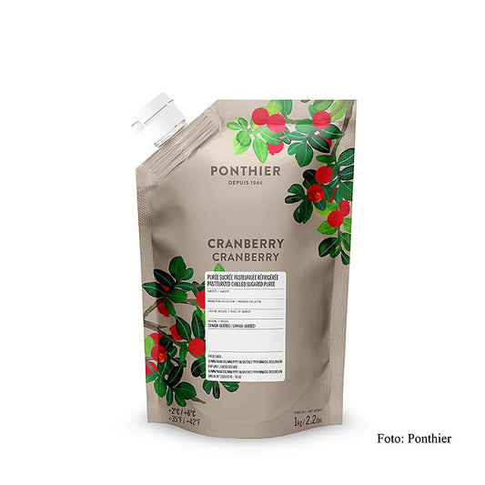 Puree - veenbes, met suiker, 1 kg
