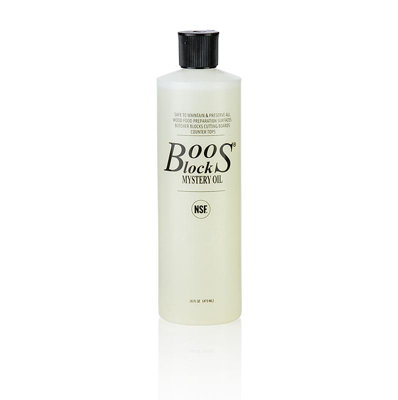 Boos Block Mystery Oil, verzorgingsolie met lijnzaad- en sinaasappelolie, 473 ml