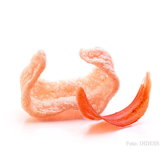 Kroepoek met rode curry, ongebakken, rood, 105 g, 48 stuks