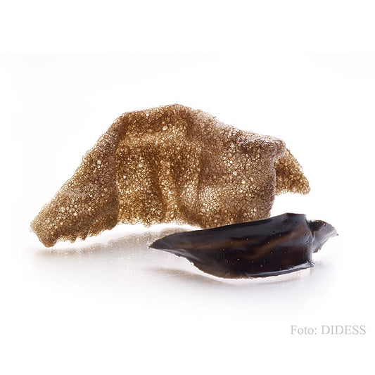 Kroepoek met sepia, ongebakken, zwart, 105 g, 48 stuks