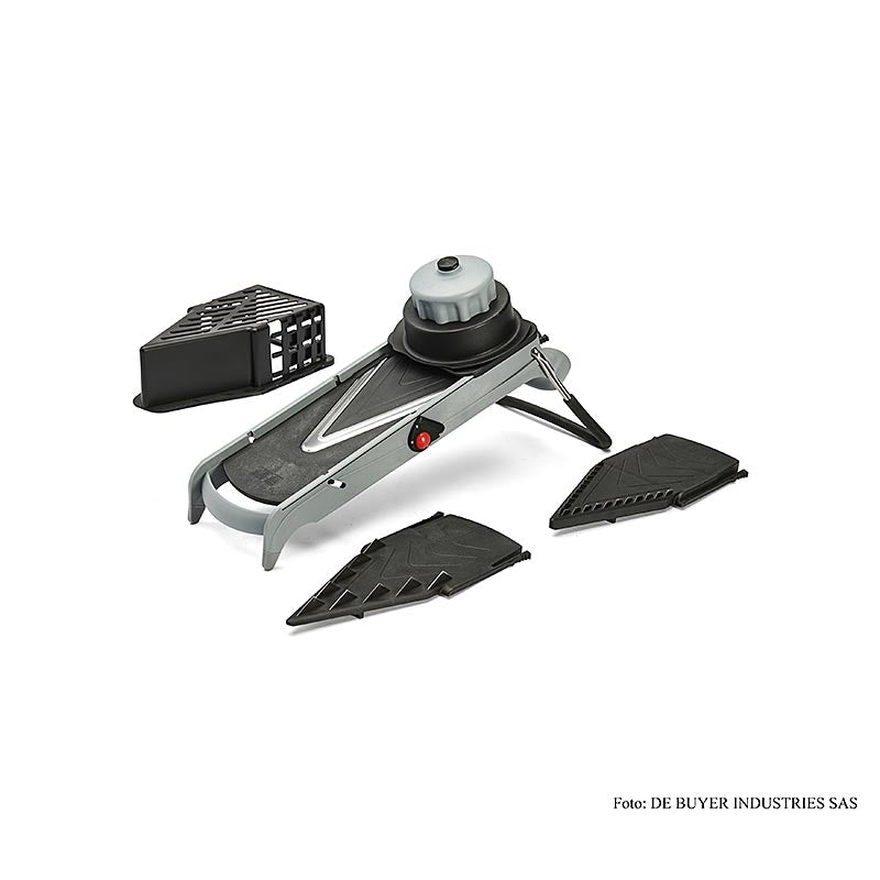 deBUYER Mandoline Viper, roestvrij staal, mes glad & gegolfd, julienne 4+10 mm, 1 stuk