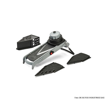 deBUYER Mandoline Viper, roestvrij staal, mes glad & gegolfd, julienne 4+10 mm, 1 stuk