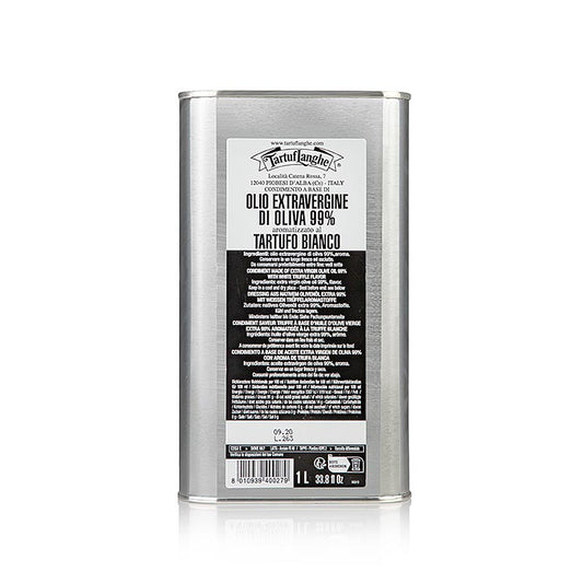 Tartuflanghe Extra vierge olijfolie met aroma van witte truffel (truffelolie) 1 l