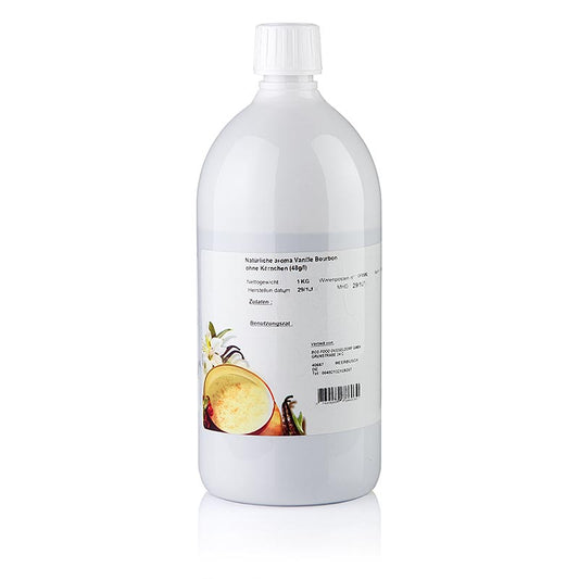 Vloeibare Vanillearoma met bourbon vanilleconcentraat, Eurovanilla, 1 kg flesproduct