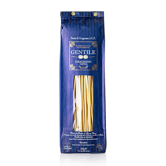500 g verpakte Pastificio Gentile Gragnano IGP - Bucatini, brons getrokken, pasta product