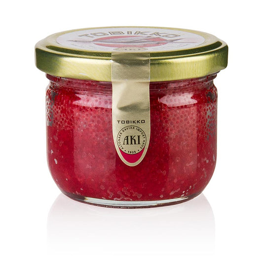 De originele Tobiko - Kuit van vliegende vissen, rood, 90 g, perfect voor sushi en andere heerlijke gerechten