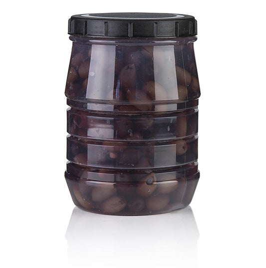 Zwarte olijven zonder pit, Kalamata olijven, in pekel, Linos, 15 kg - heerlijke Griekse olijven van hoge kwaliteit in een grote pot van 15 kg