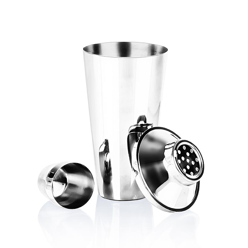 Roestvrijstalen cocktailshaker Cobbler met een capaciteit van 800 ml, ideaal voor het mixen van heerlijke cocktails, 1 stuk