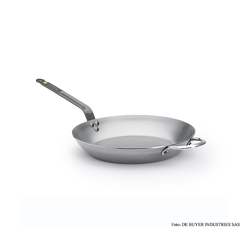 deBUYER "Mineral B Element" ijzeren pan "Lyonnaise", ø 32 cm, 4,2 cm hoog, 1 stuk