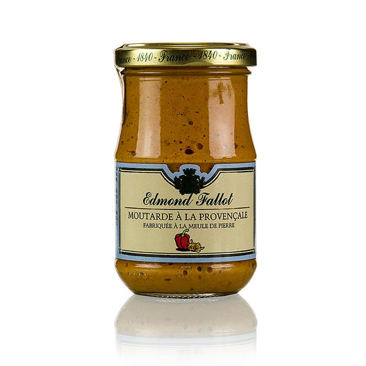 Fallot - Mosterd, fijn, met paprika en knoflook, pittig (Provençaals), 190 ml