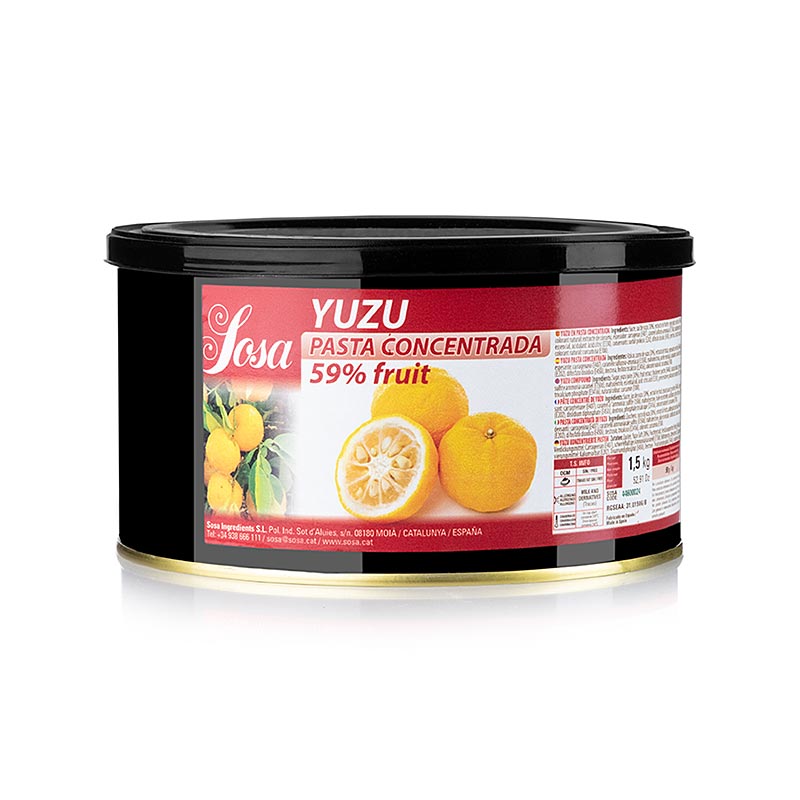 Sosa Pasta - Yuzu, 15 kg: Gedroogde pasta met een verfrissende Yuzu-smaak