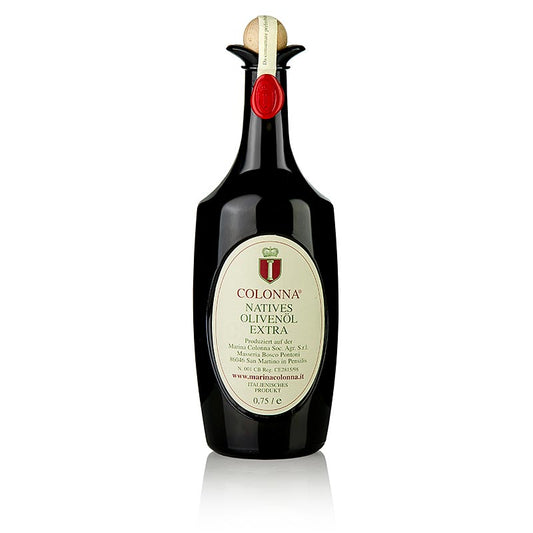 750 ml fles extra vierge olijfolie van eerste persing, Marina Colonna Classic Blend, met een delicaat fruitige smaak