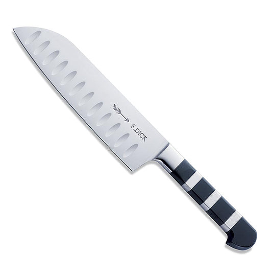 Serie 1905, Santoku met schulprand, 18cm, DICK, 1 st - Professioneel 18cm Santoku mes met schulprand van hoge kwaliteit
