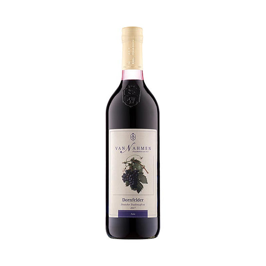 Biologische 100% direct sap van Dornfelder-druiven, rood, 750 ml van Nahmen