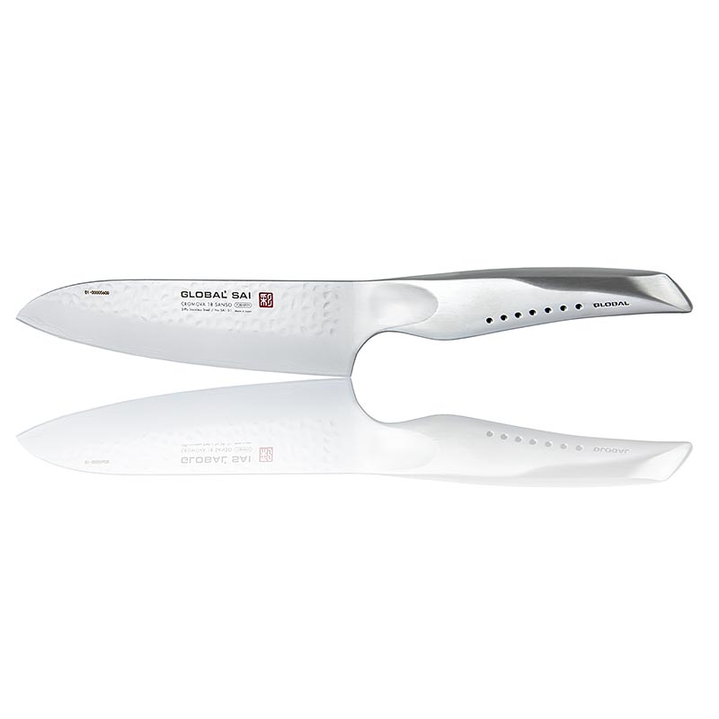 Global SAI-01 koksmes, hamerslagdesign, 19 cm, 1 stuk