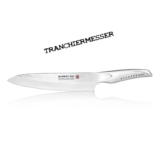Global SAI-02 Vleesmes met hamerslagontwerp en een lengte van 21cm