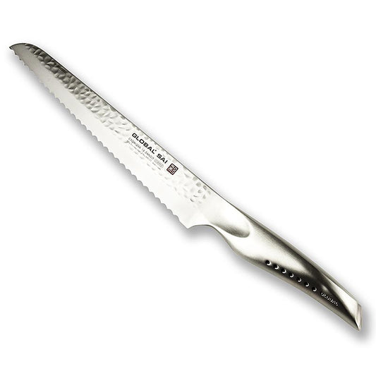 Global SAI-05 Broodmes met hamerslag ontwerp van 23cm, 1 stuk, perfect voor het snijden van vers brood