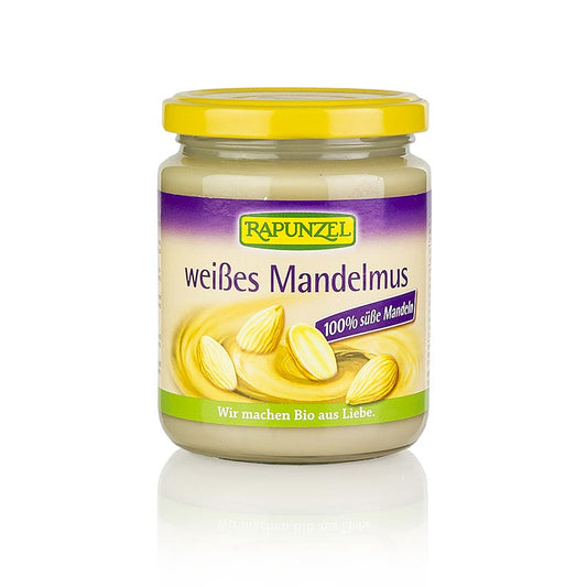 Afbeelding van 250 g biologische, veganistische witte amandelboter van het merk Rapunzel