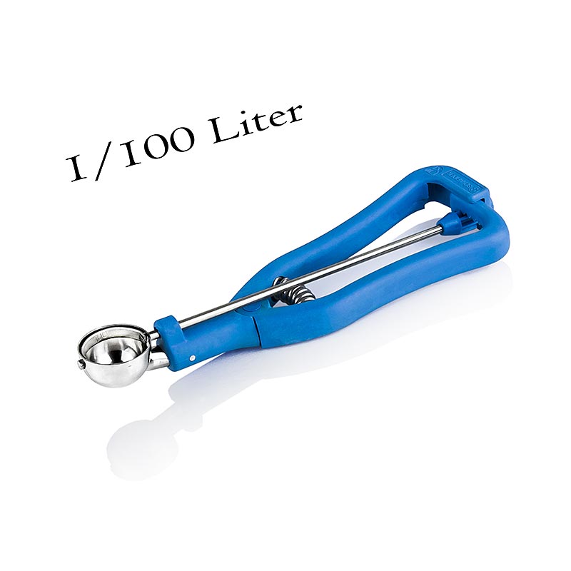IJsschep 1/100 liter, ø 30 mm, 20 cm lang, roestvrij staal/kunststof, 1 stuk