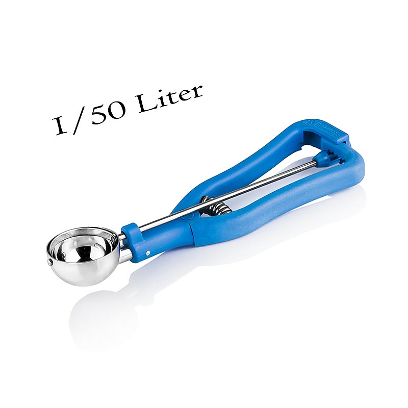 IJsschep 1/50 liter, ø 42 mm, 20 cm lang, roestvrij staal/kunststof, 1 stuk
